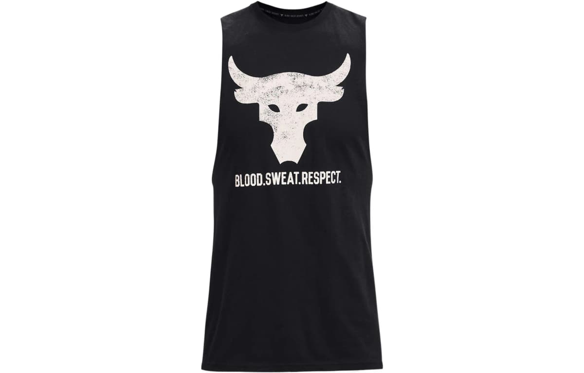 Under Armour Project Rock Mayka Kişi Qara