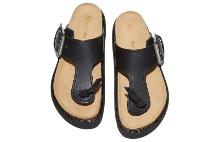 Acne Studios Qadın Sandal Qara 4