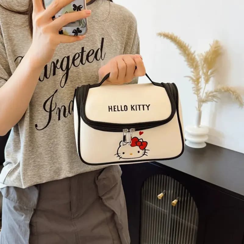 Sanrio Hello Kitty Qadın Kosmetika Çantası Ağ 6