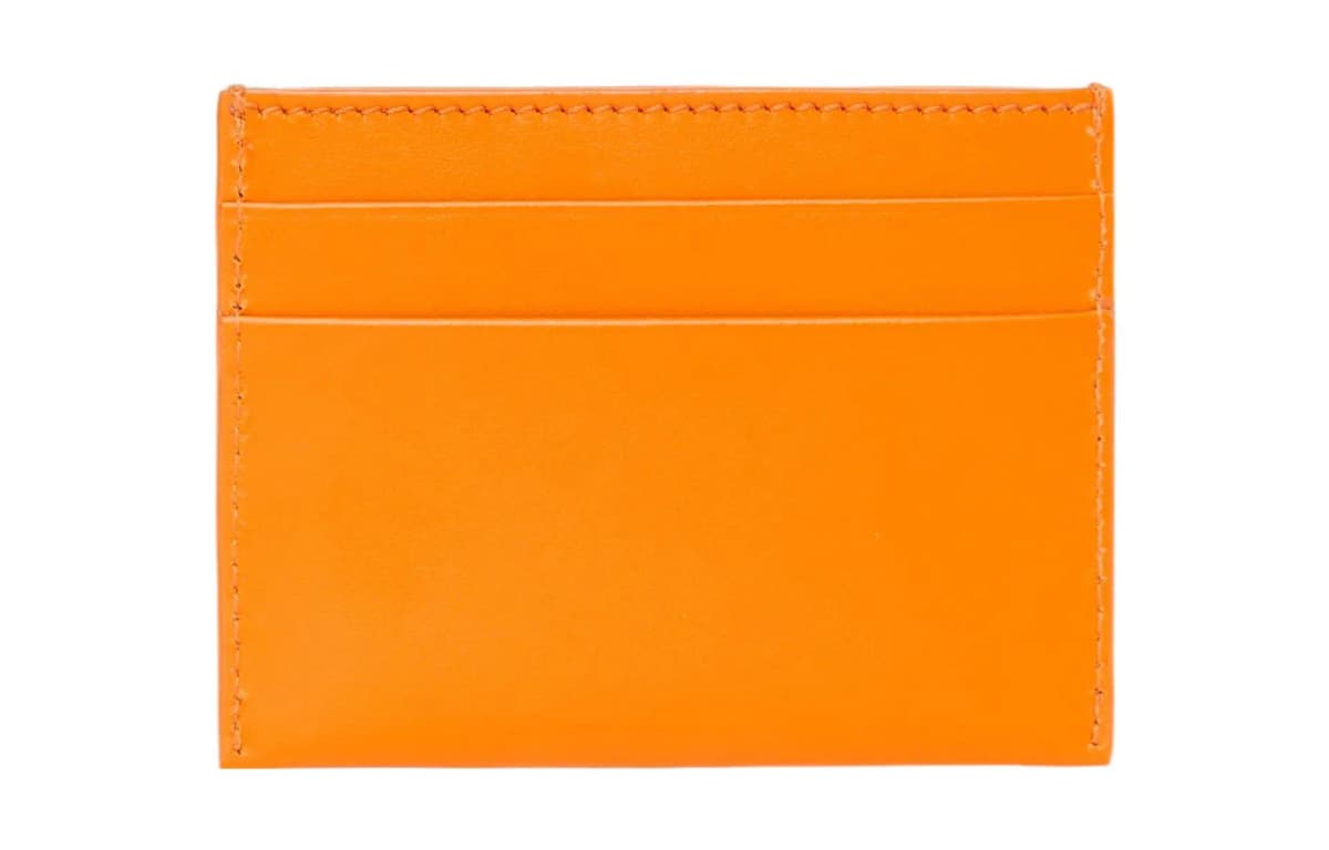 Burberry Logo Trim Leather Qadın Kartqabı Narıncı 4