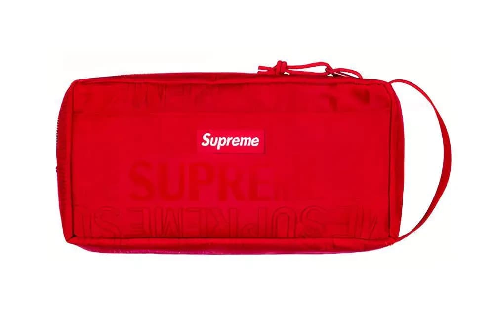 Supreme SS19 Organizer Pouch Unisex Qırmızı