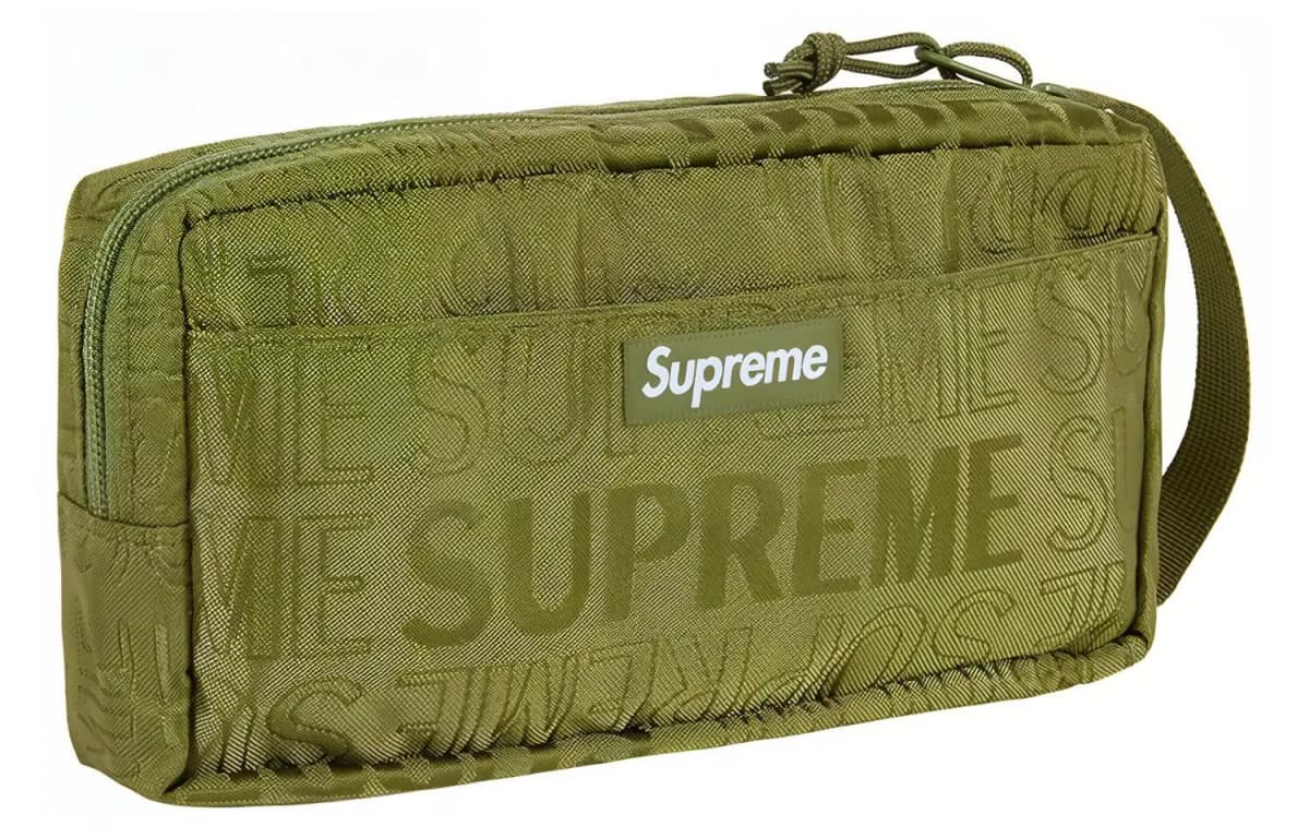 Supreme SS19 Organizer Pouch Unisex Zeytun Yaşılı 2