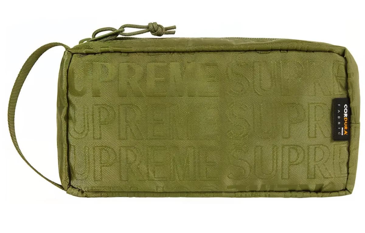 Supreme SS19 Organizer Pouch Unisex Zeytun Yaşılı 3