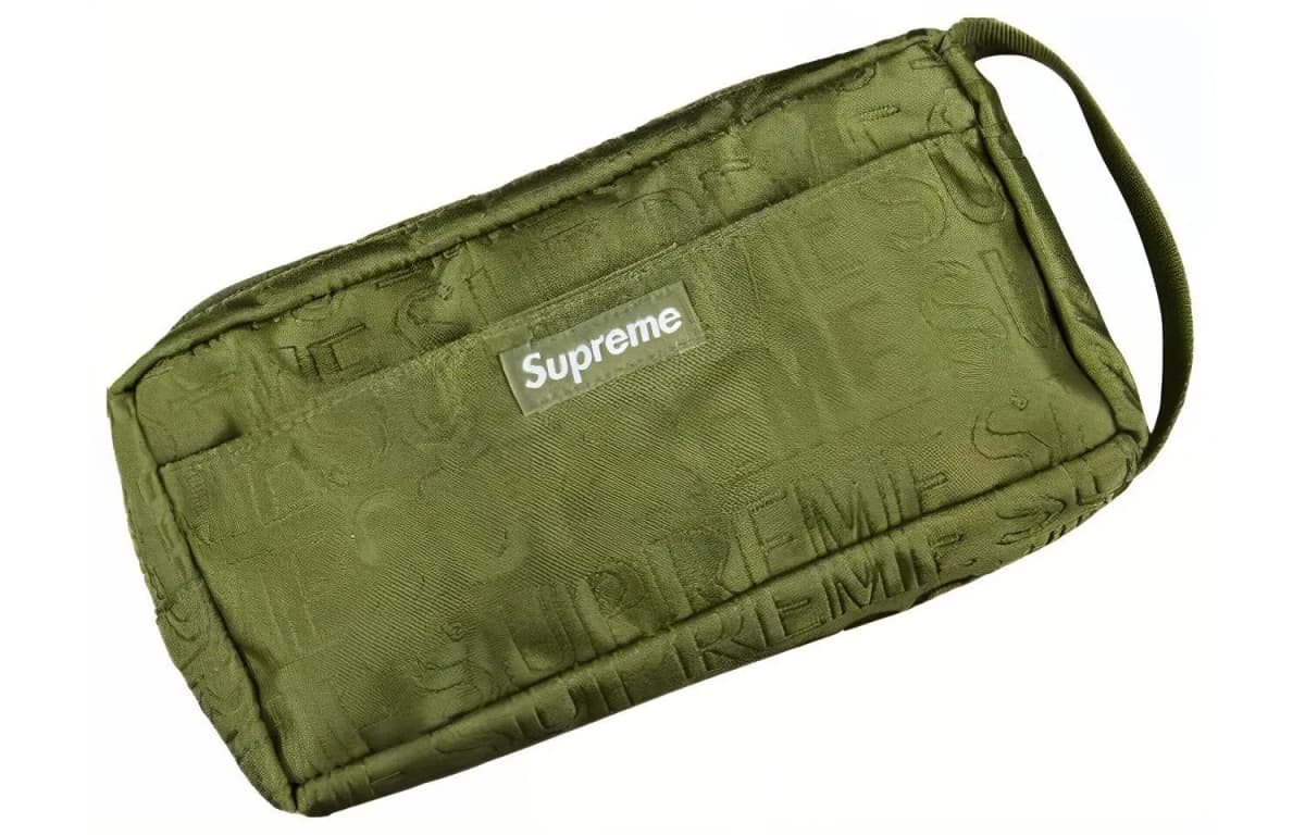 Supreme SS19 Organizer Pouch Unisex Zeytun Yaşılı 4