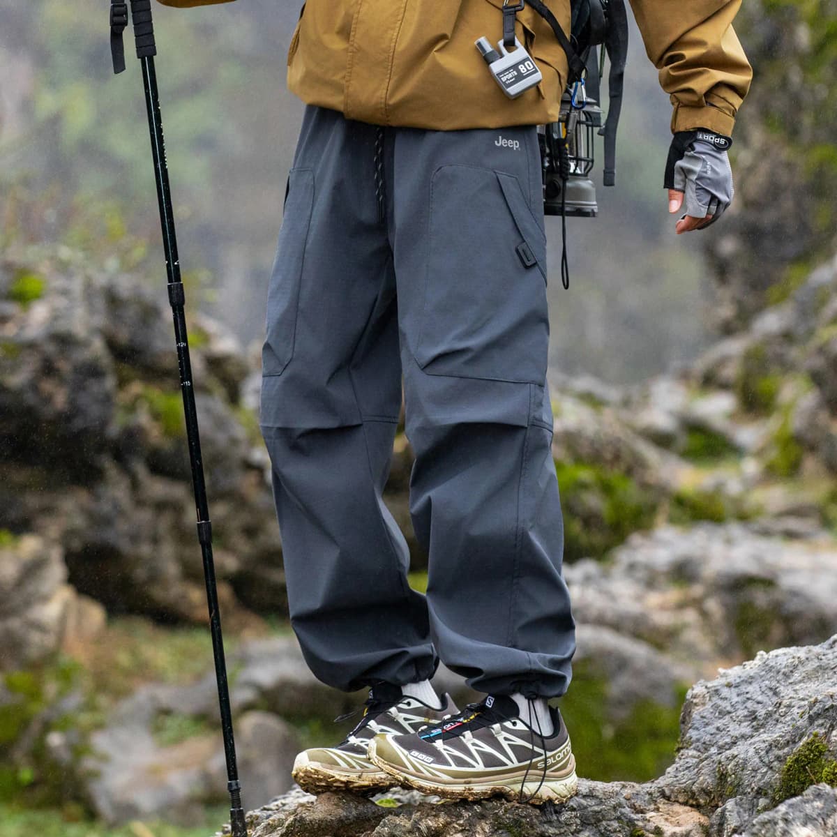 Jeep Unisex Multi-Pocket Water-Resistant Cargo Pants 6