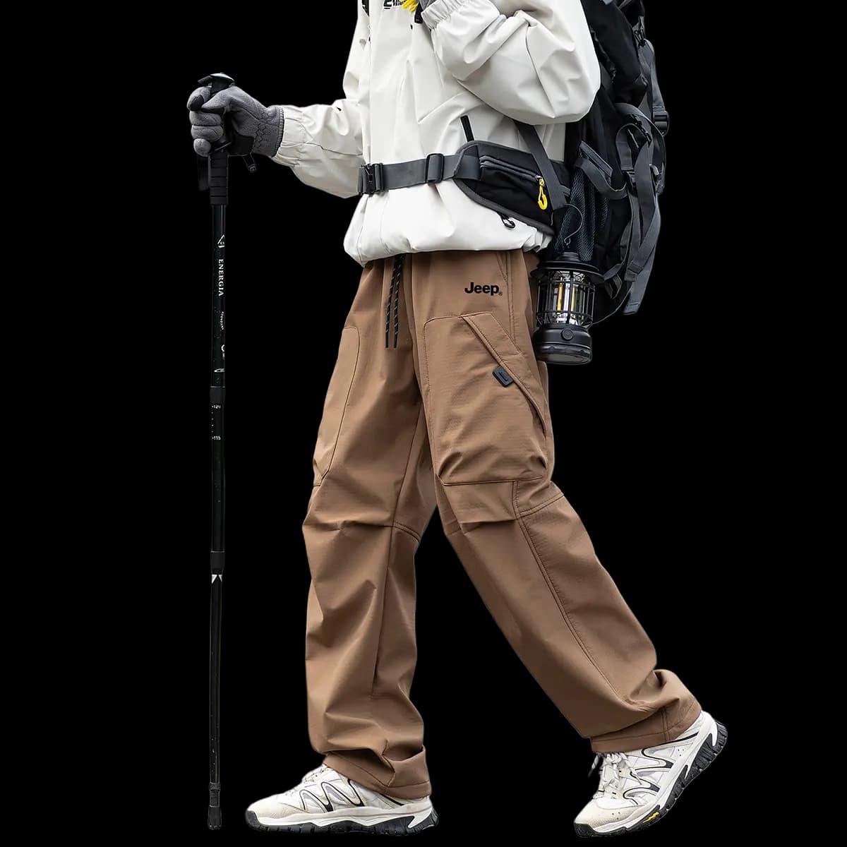 Jeep Unisex Multi-Pocket Water-Resistant Cargo Pants 22