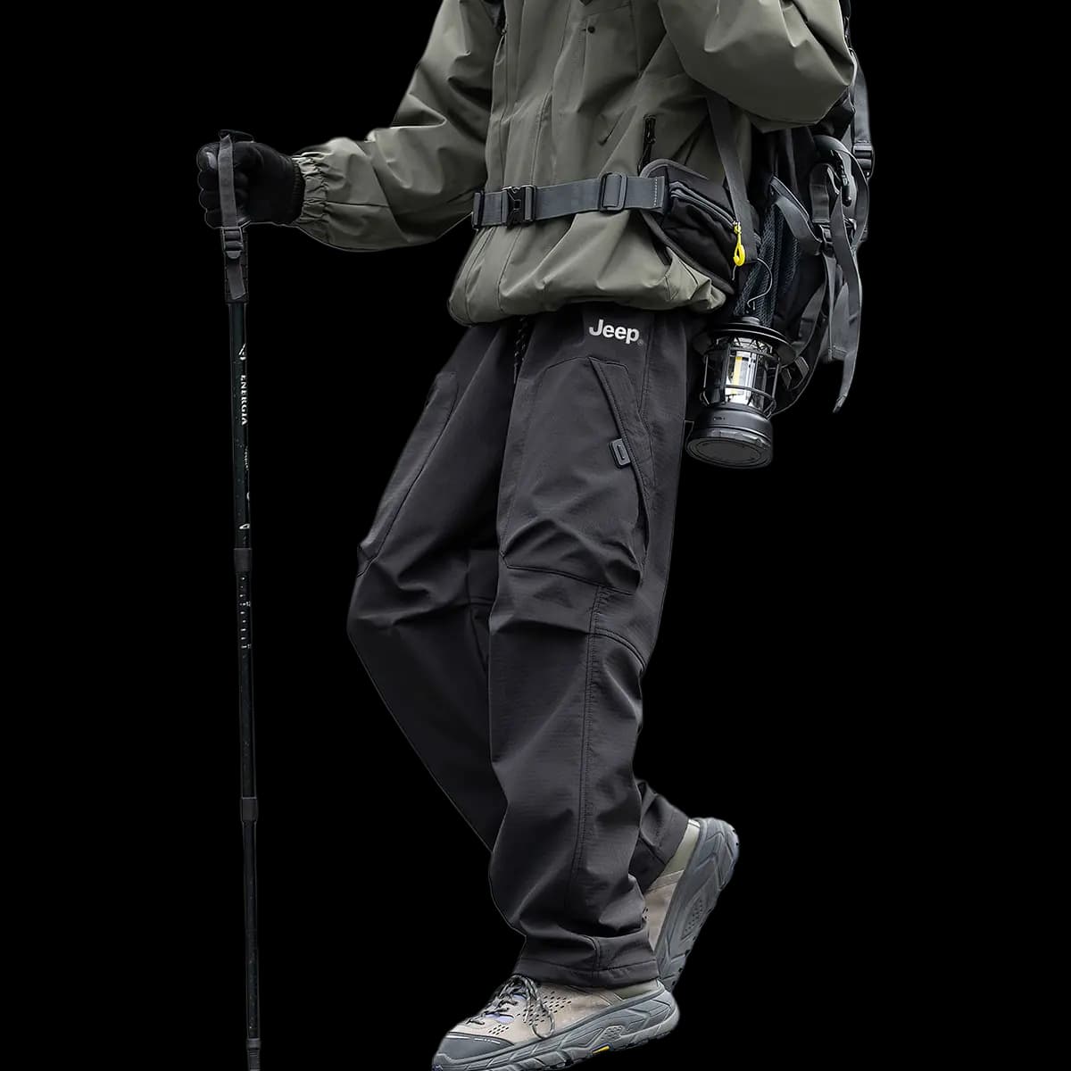 Jeep Unisex Multi-Pocket Water-Resistant Cargo Pants 32