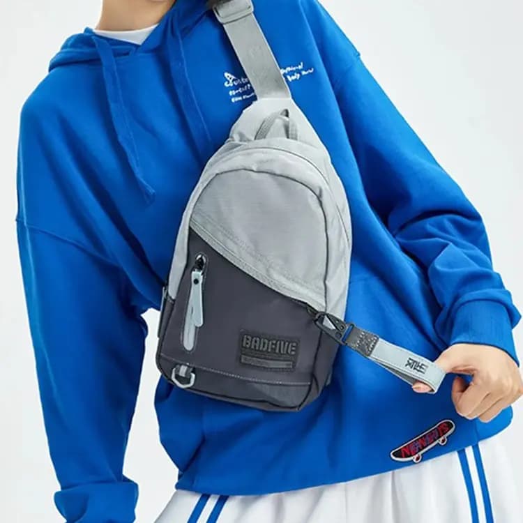 LiNing Crossbody Çanta Unisex Boz 6