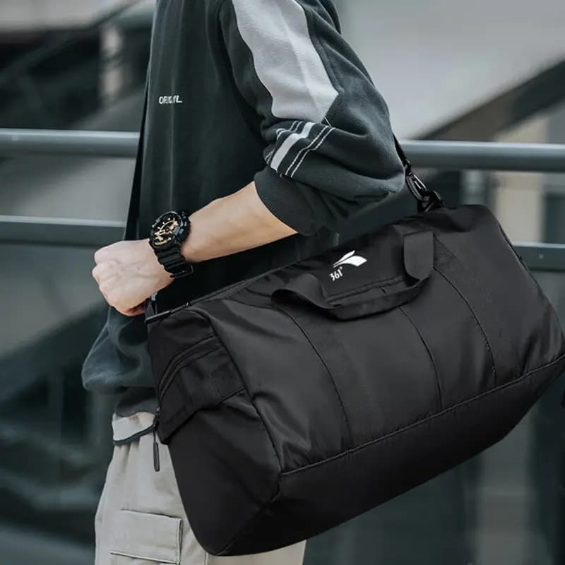 361° Large Capacity Waterproof Gym Duffel Bag Oxford Travel Bag Unisex Black 5
