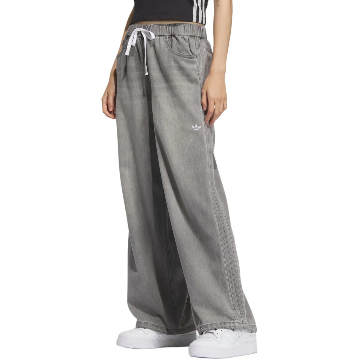 adidas Originals SS25 SOFT DENIM ADJUSTABLE JOGGERS Qadın Şalvar 2