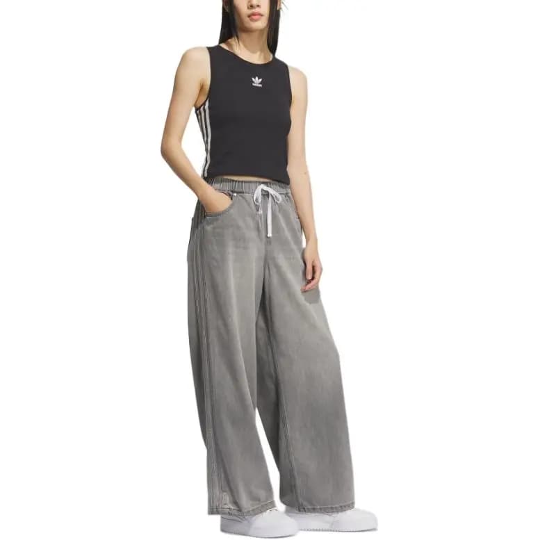 adidas Originals SS25 SOFT DENIM ADJUSTABLE JOGGERS Qadın Şalvar 3