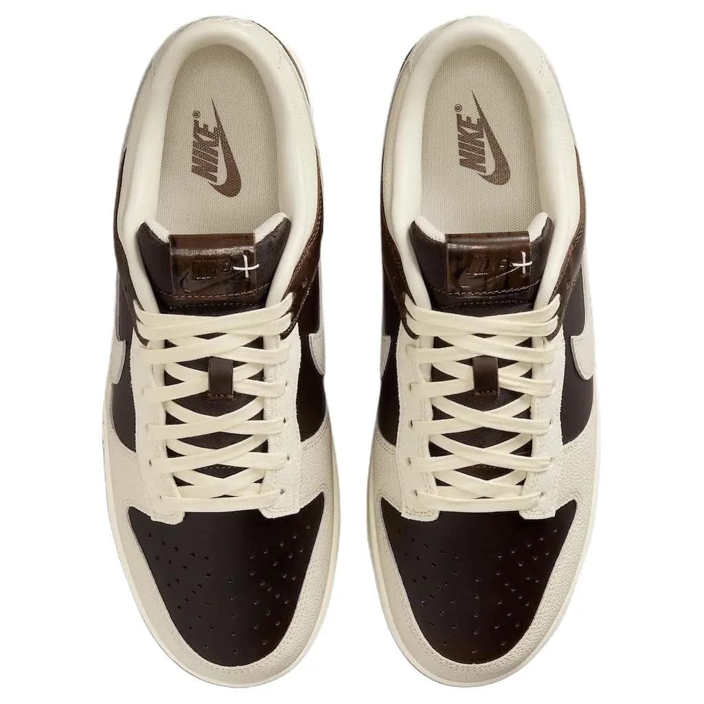 Nike Dunk Low Kişi Skeyt Ayaqqabısı Qəhvəyi/Ağ 4