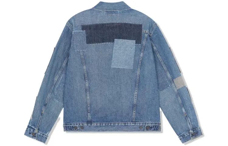 Levi's SS22 Patchwork Denim Pencək Kişi Mavi 2