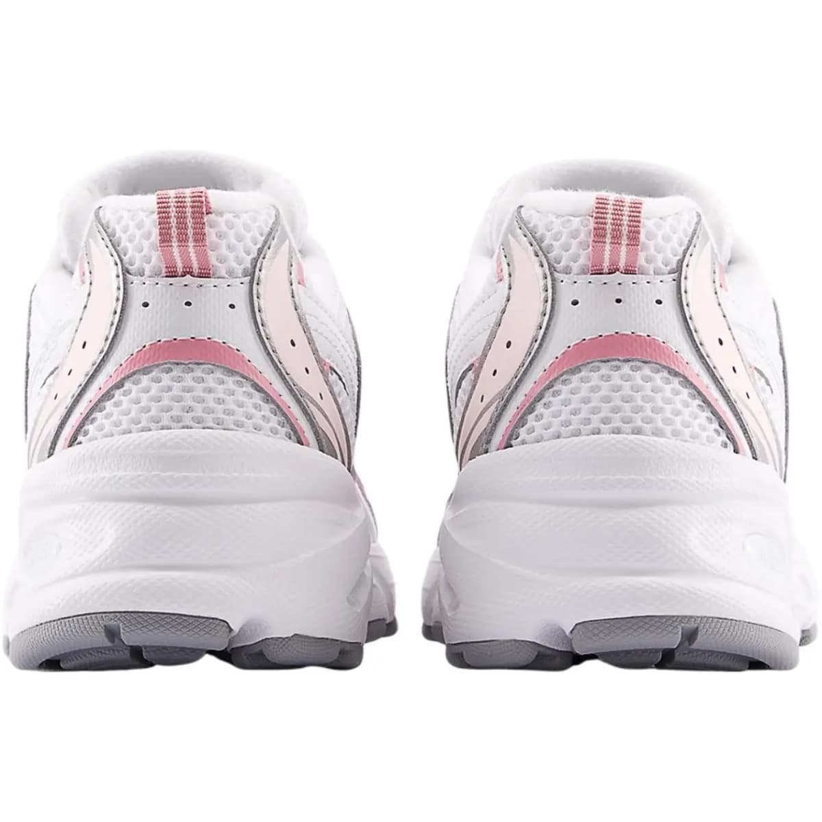 New Balance NB 530 Versatile Comfortable Breathable Supportive Low-Top Kids Running Shoes White/Pink/Silver Youth 6