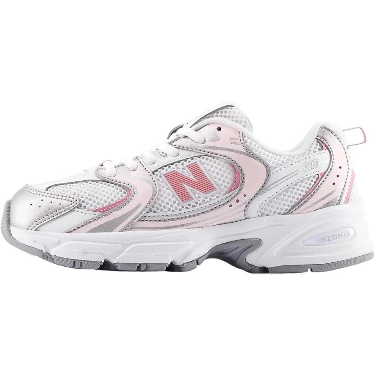 New Balance NB 530 Uşaq İdman Ayaqqabısı Ağ/Çəhrayı/Gümüşü