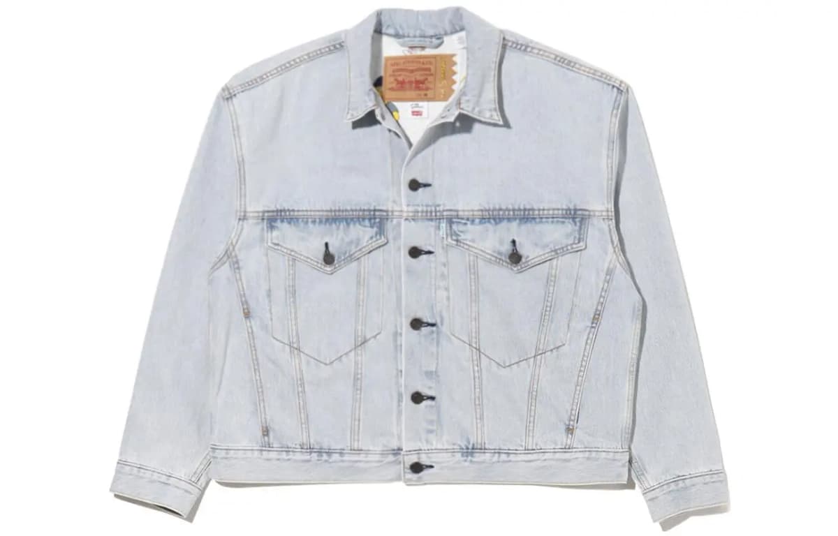 Levis x THE SIMPSONS Denim Pencək Kişi Mavi