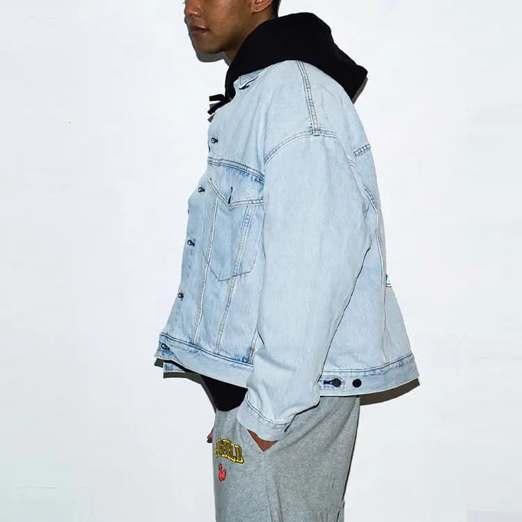 Levis x THE SIMPSONS Denim Pencək Kişi Mavi 6