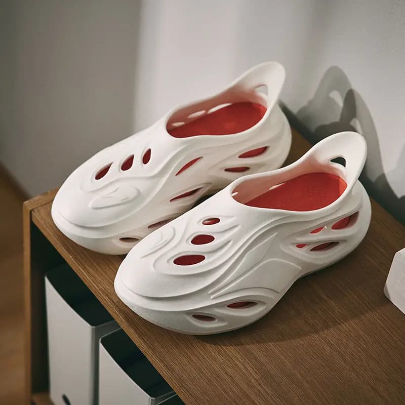 361° Yuyu Whale Clog Səndəl Ağ/Qırmızı 8