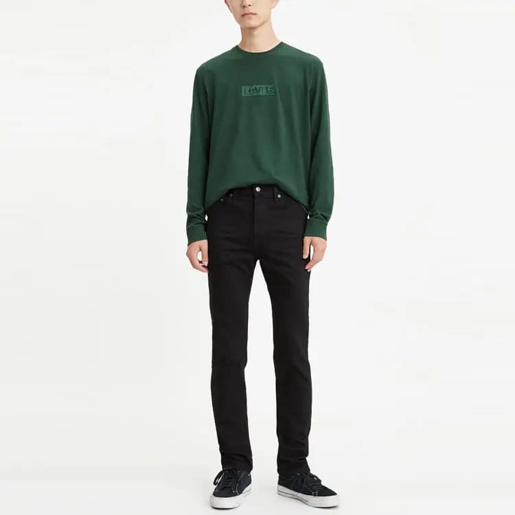 Levi’s Skinny Mid-Rise Kişi Cins Şalvarı Qara 3