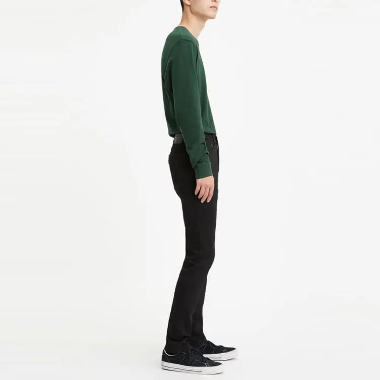 Levi’s Skinny Mid-Rise Kişi Cins Şalvarı Qara 4