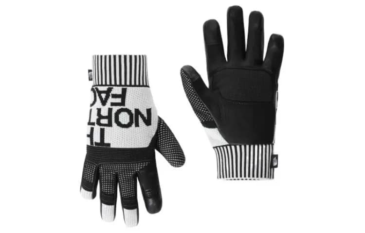 THE NORTH FACE Cotton Gloves Unisex Black/White 2