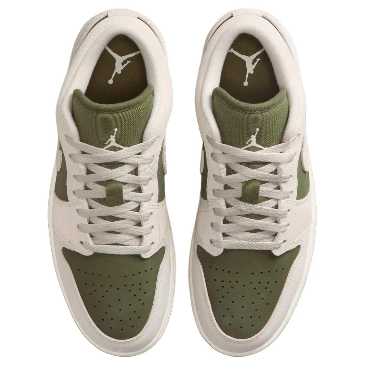 Jordan Air Jordan 1 Unisex Basketbol Ayaqqabısı Ağ/Yaşıl 4