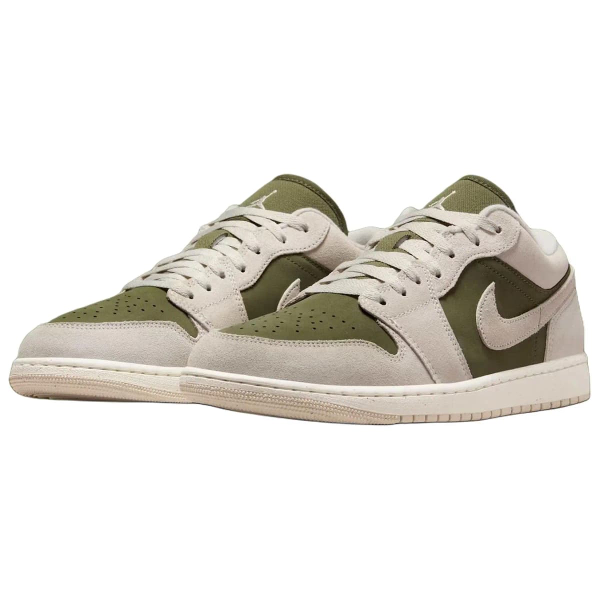 Jordan Air Jordan 1 Unisex Basketbol Ayaqqabısı Ağ/Yaşıl 3