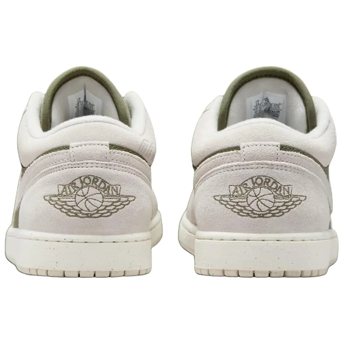 Jordan Air Jordan 1 Unisex Basketbol Ayaqqabısı Ağ/Yaşıl 5