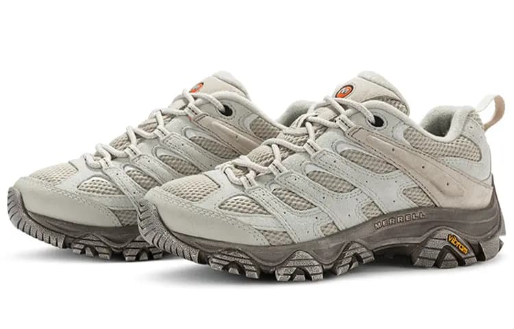 MERRELL MOAB 3 Anti-Slip And Wear-Resistant Breathable Low-Top Trekking Shoes Women's Brown Gray 2