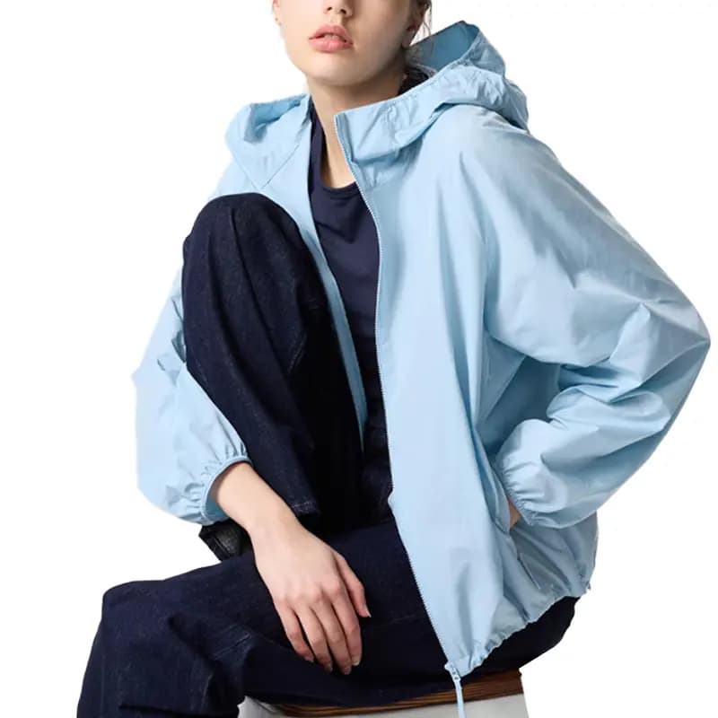 UNIQLO Parka Qadın Açıq Mavi