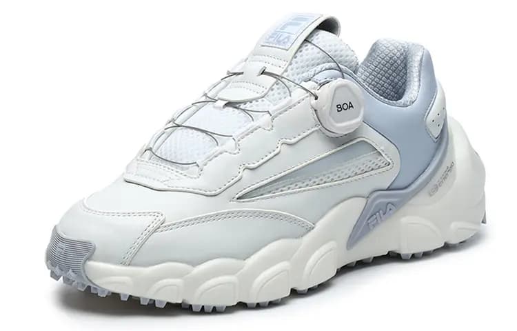 FILA SMASHER GF BOA Golf Shoes Women's Low-Top White Blue 2