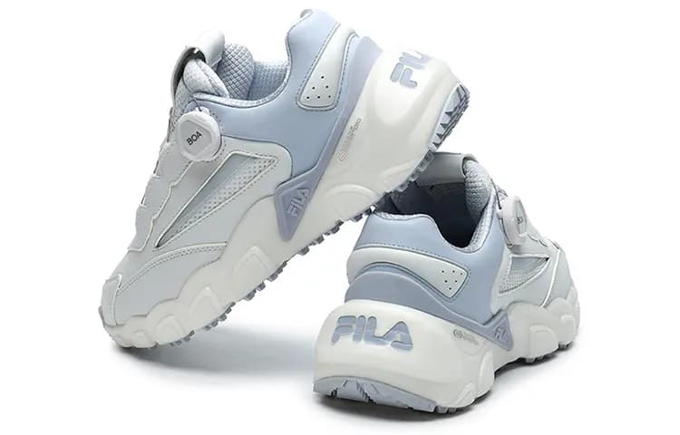 FILA SMASHER GF BOA Golf Shoes Women's Low-Top White Blue 4