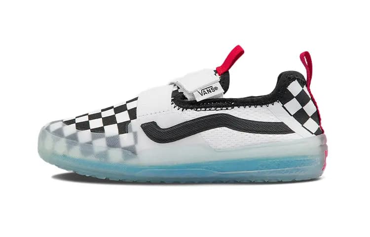 Kids Vans Strker Ultimatewaffle Uşaq Skeytbord Ayaqqabısı Qara/Ağ
