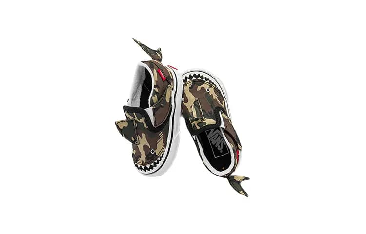 Vans Slip-On V Toddler Camo Shark 3