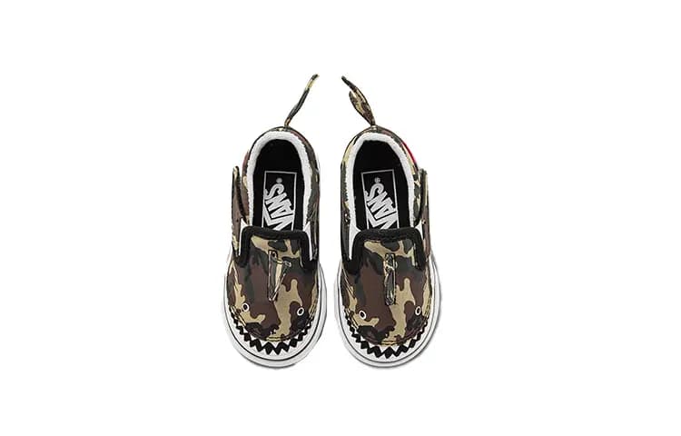 Vans Slip-On V Toddler Camo Shark 2