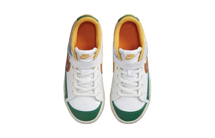 Nike Blazer 77 Skateboard Shoes Uşaq Ağ/Yaşıl 4