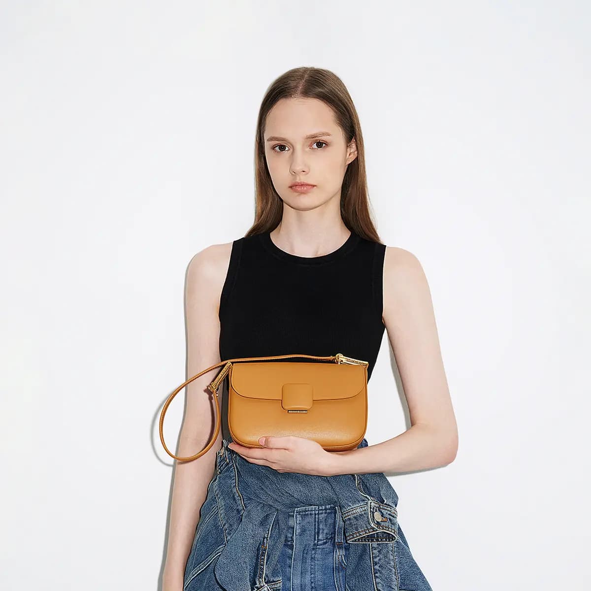CHARLES&KEITH Çanta Qadın Bej/Yaşıl/Narıncı/Çəhrayı 15