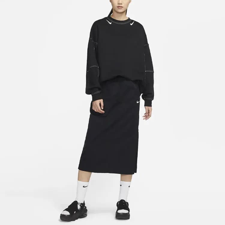 Nike Sportswear Essential Casual Long Skirt Black 3