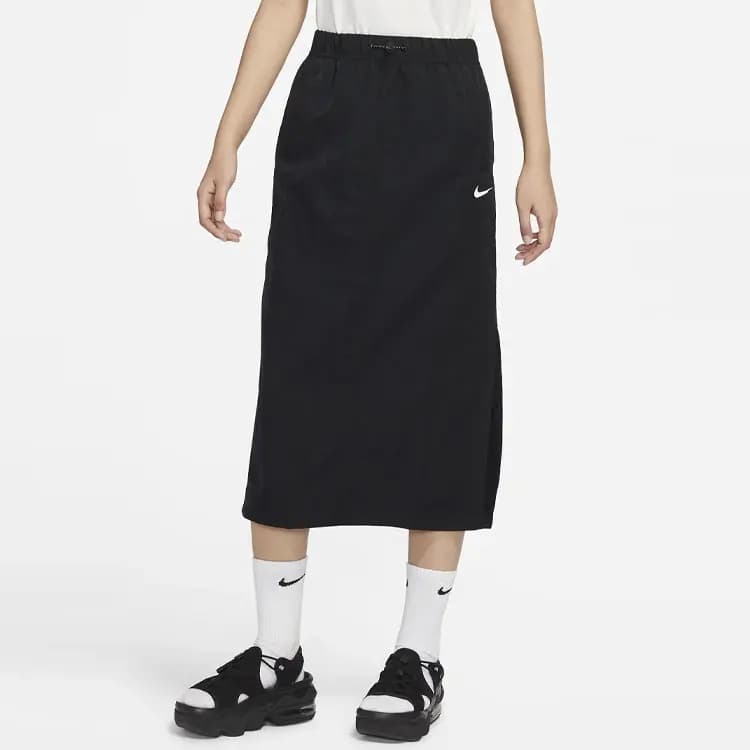 Nike Sportswear Essential Casual Long Skirt Black 4