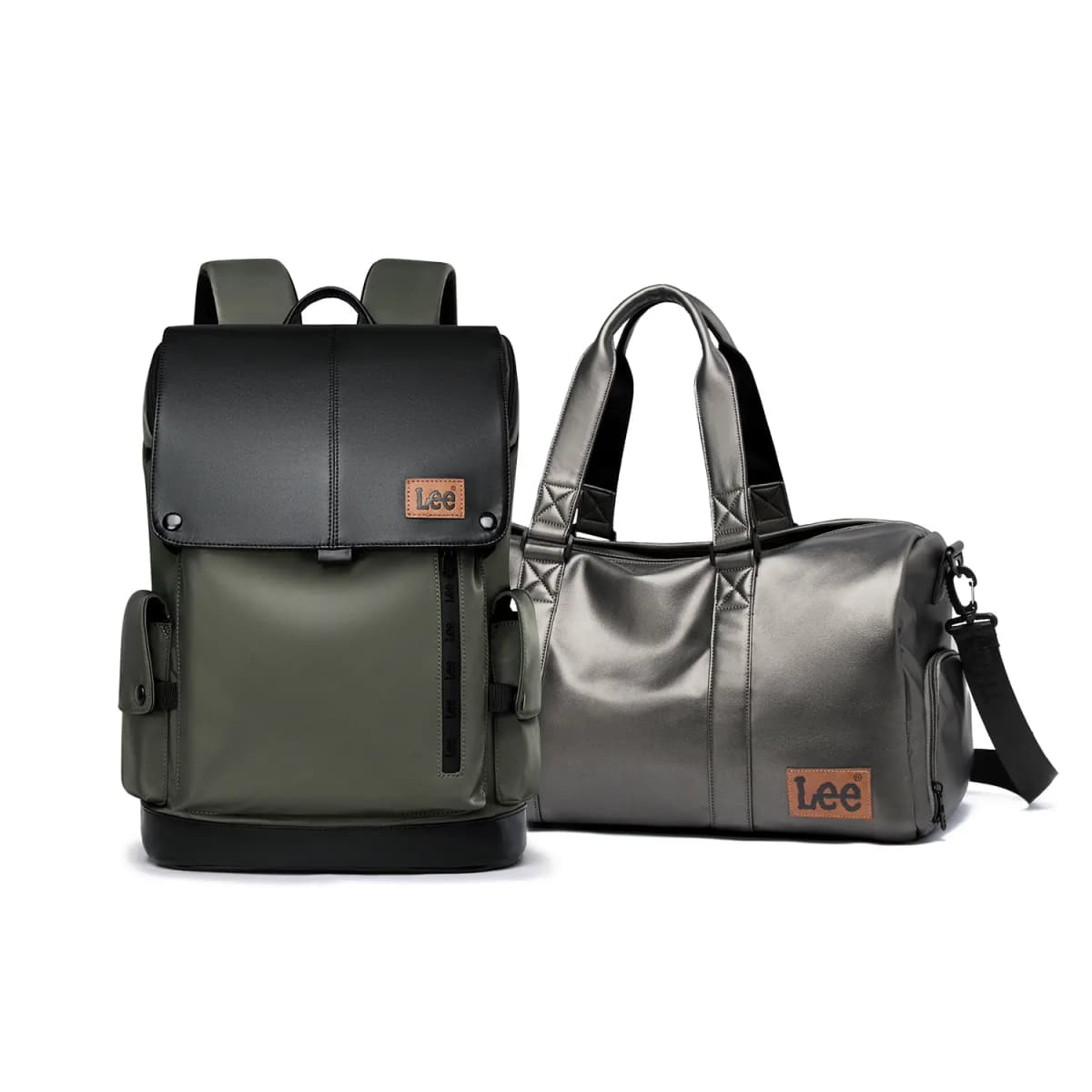 Lee 32L Cool Stylish High-Value Swimming Sports Shoulder Sling Bag Essential for Vacation Business Travel Luggage Storage Bag Dry-Wet Separated Gym Bag PVC Hand Carry Travel Bag Basketball Bag Unisex Couple Silver Gray 9