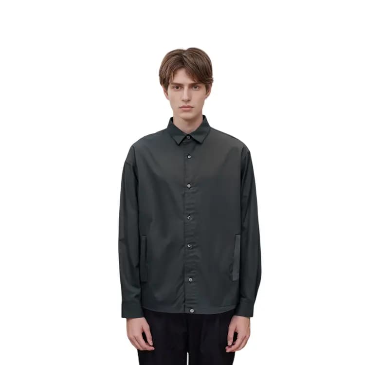 Jil Sander X UNIQLO Kişi Köynəyi Tünd Boz 4