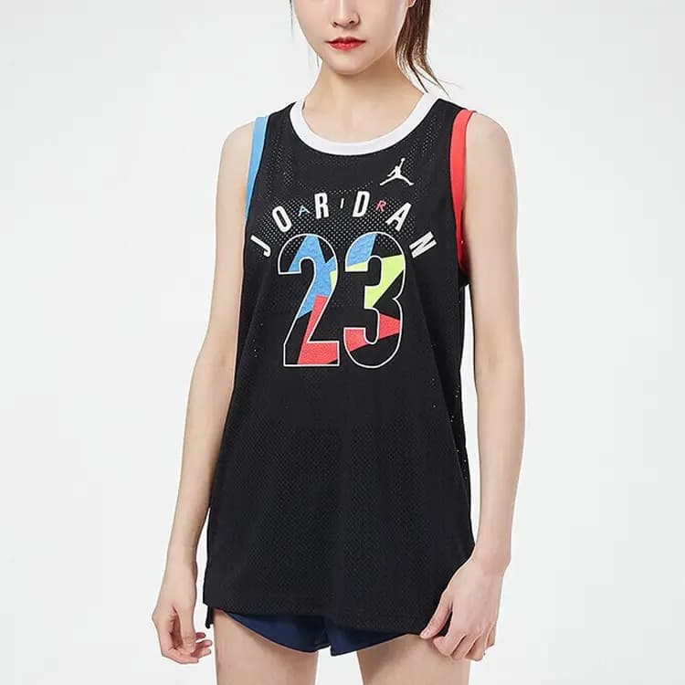 Jordan Kids Basketbol Maykası Qara 3