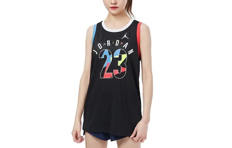 Jordan Kids' Breathable Sleeveless Basketball Jersey Black