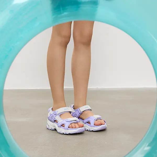 Skechers D'lites Uşaq Sandalları Bənövşəyi/Ağ 6