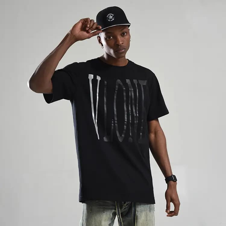 VLONE T Shirt Unisex Black Gray Color 6