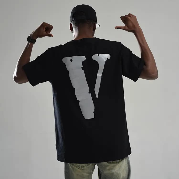 VLONE T Shirt Unisex Black Gray Color 4