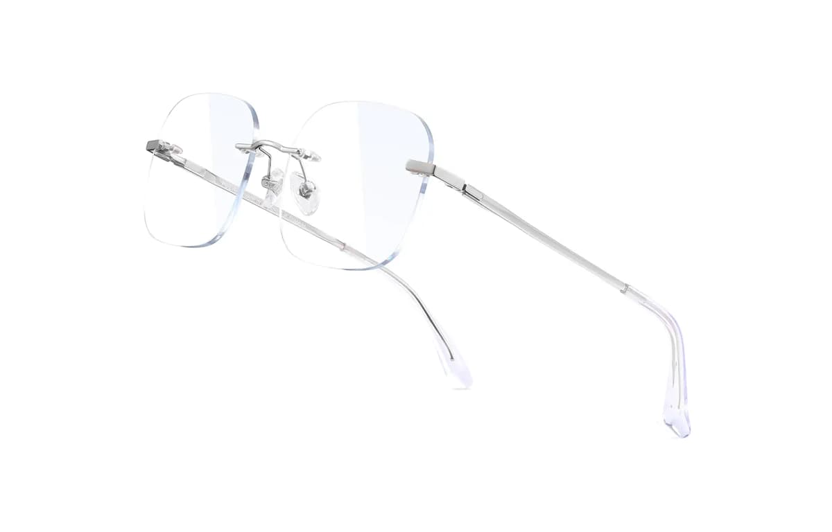 PULAIS Blue Light Blocking Titanium Round Eynək Unisex