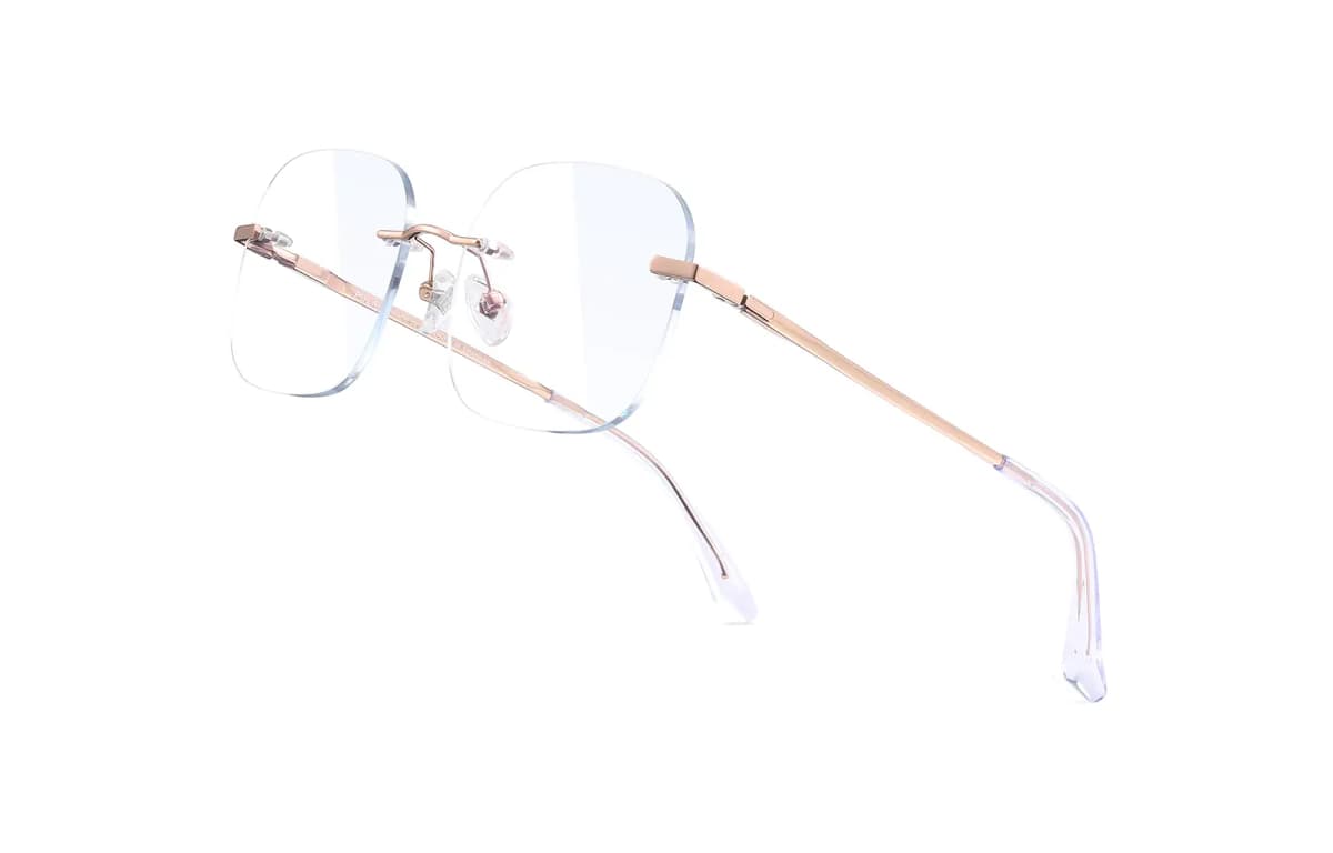 PULAIS Blue Light Blocking Titanium Round Eynək Unisex 8