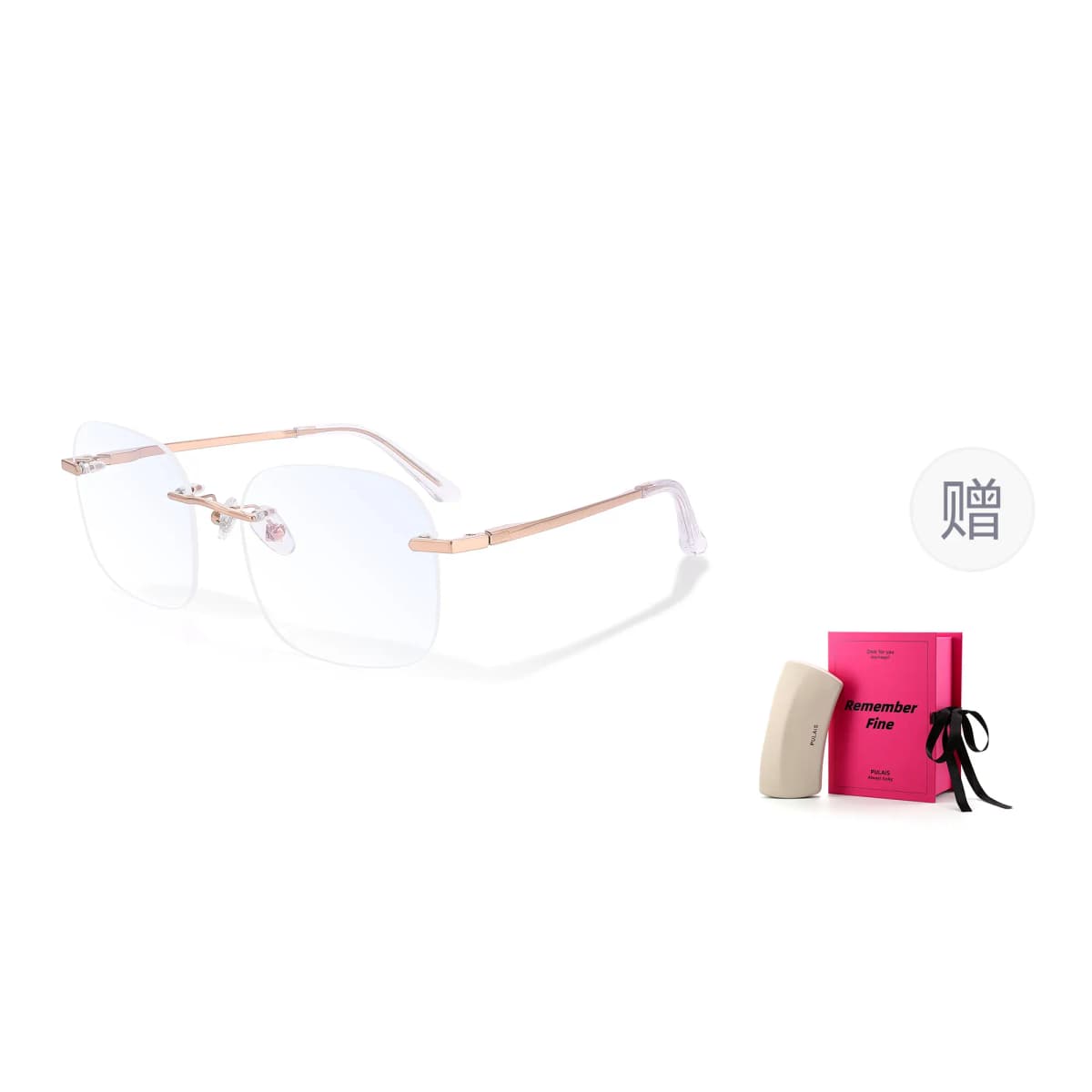 PULAIS Blue Light Blocking Titanium Round Eynək Unisex 16