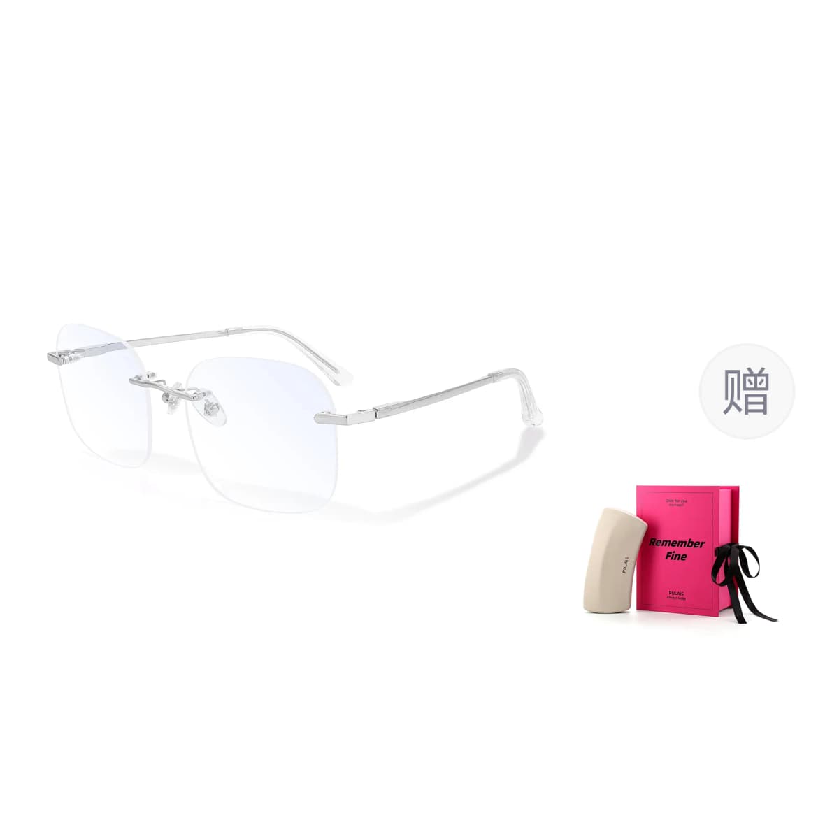 PULAIS Blue Light Blocking Titanium Round Eynək Unisex 15